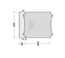 Outwell Milestone Dash Drive Away Awning 14 Outwell Milestone Dash Drive Away Awning -Outdoor World Direct 111099 milestone dash drawing floorplan3