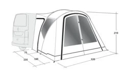 Outwell Lakecrest Drive Away Awning 21 Outwell Lakecrest Drive Away Awning -Outdoor World Direct 111166 lakecrest drawing perspective2