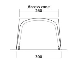 Outwell Newburg 240 Air Low Drive Away Awning 15 Outwell Newburg 240 Air Low Drive Away Awning -Outdoor World Direct 111245 newburg 240 air drawing other5
