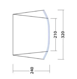 Outwell Touring Canopy Air -Outdoor World Direct 111253 touring canopy air drawing floorplan3