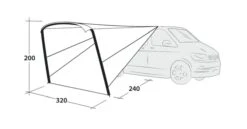 Outwell Touring Canopy Air -Outdoor World Direct 111253 touring canopy air drawing perspective2