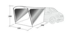Outwell Touring Shelter -Outdoor World Direct 111254 touring shelter drawing perspective2