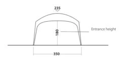 Outwell Event Lounge L 3.5m (2023) -Outdoor World Direct 111359 event lounge l drawing other4