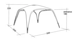 Outwell Event Lounge L 3.5m (2023) -Outdoor World Direct 111359 event lounge l drawing perspective2