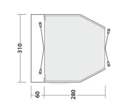 Easy Camp Shamrock Awning (180 - 205cm) -Outdoor World Direct 120398 shamrock drawing floorplan3