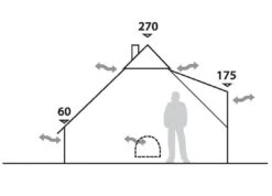Robens Klondike Tipi Tent (2023) 10 Robens Klondike Tipi Tent (2023) -Outdoor World Direct 130083 klondike drawing elevation 3967
