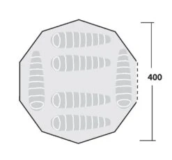 Robens Klondike Tipi Tent (2023) 8 Robens Klondike Tipi Tent (2023) -Outdoor World Direct 130083 klondike drawing floorplan 14532