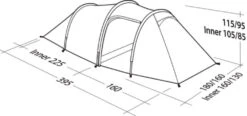 Robens Voyager 3EX Tent (2022) -Outdoor World Direct 130264 voyager 3ex drawing perspective2