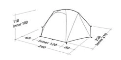 Robens Boulder 2 Tent (2023) -Outdoor World Direct 130273 boulder 2 drawing perspective2 1
