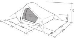 Robens Chaser 3XE Tent (2022) -Outdoor World Direct 130317 chaser 3xe drawing perspective2