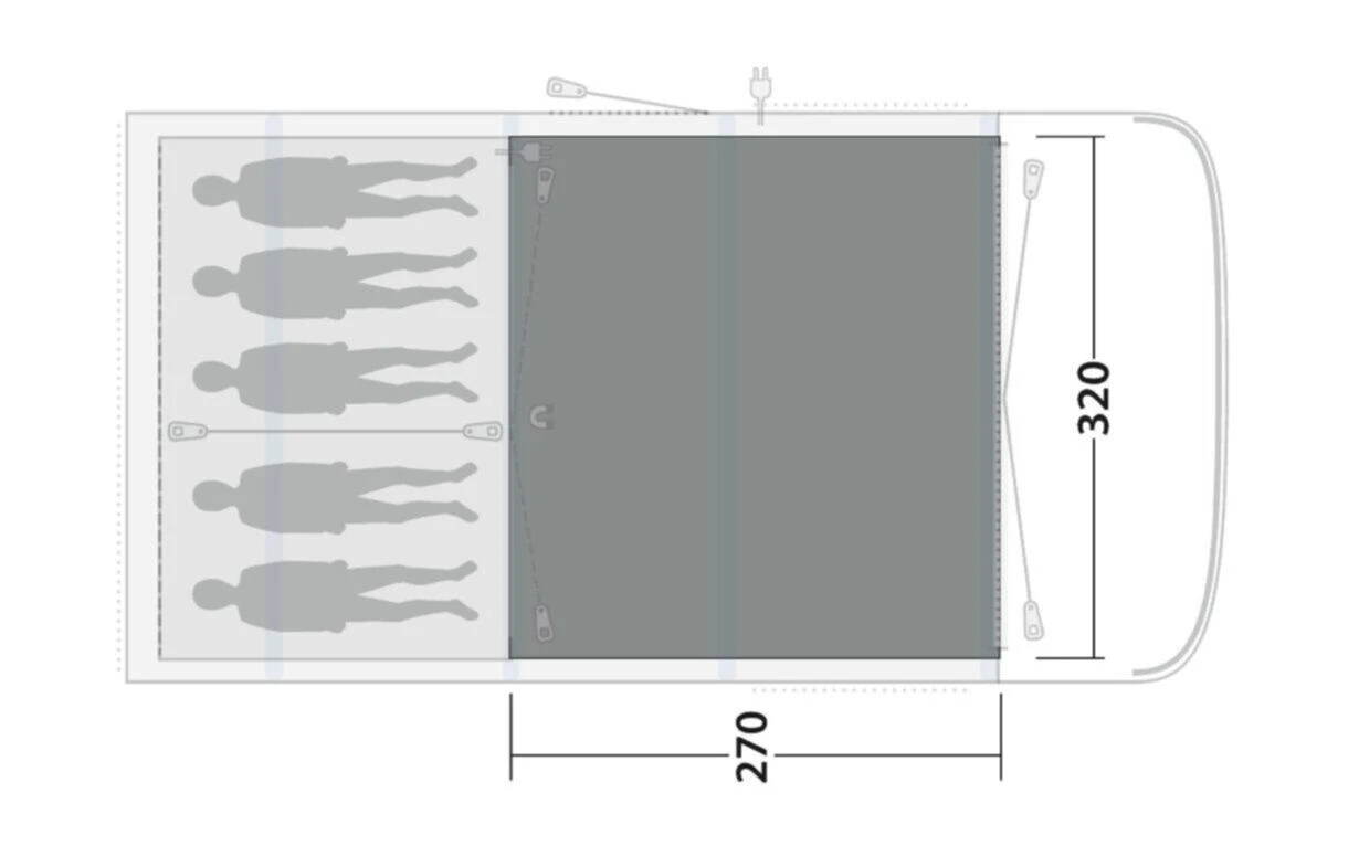 Outwell Hayward Lake 5ATC Flat Woven Carpet 2 Outwell Hayward Lake 5ATC Flat Woven Carpet - Image 2