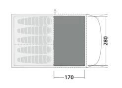 Robens Fleece Carpet Wolf Moon 5XP 5 Robens Fleece Carpet Wolf Moon 5XP -Outdoor World Direct 190070 fleece carpet wolf moon 5xp drawing floorplan2