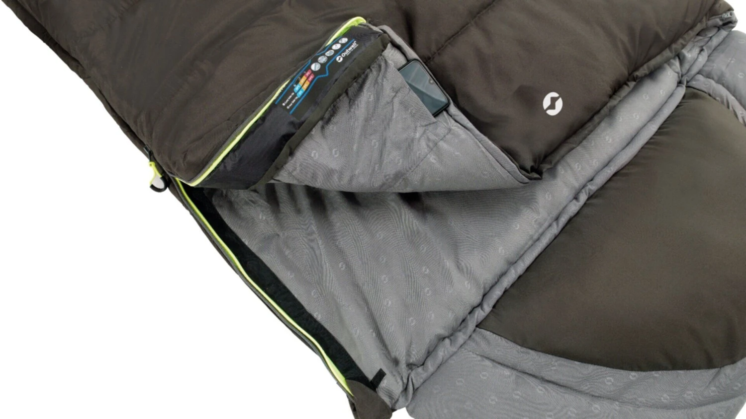 Outwell Contour Supreme Coffee Sleeping Bag 4 Outwell Contour Supreme Coffee Sleeping Bag - Image 4