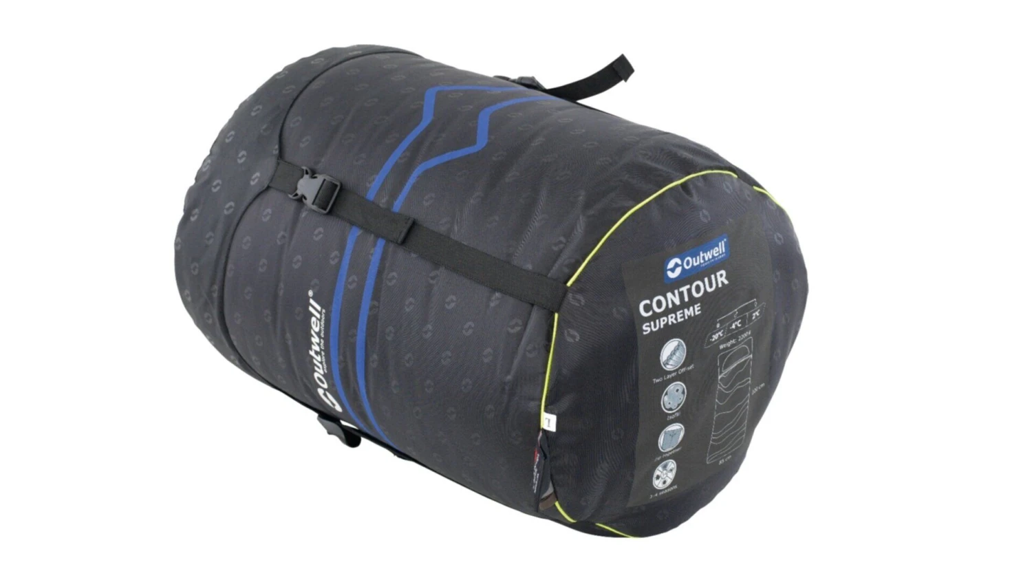 Outwell Contour Supreme Coffee Sleeping Bag 2 Outwell Contour Supreme Coffee Sleeping Bag - Image 2