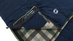 Outwell Camper Lux "L" Sleeping Bag Deep Blue (2023) 14 Outwell Camper Lux "L" Sleeping Bag Deep Blue (2023) -Outdoor World Direct 230392 camper lux left side zipper feature photo8