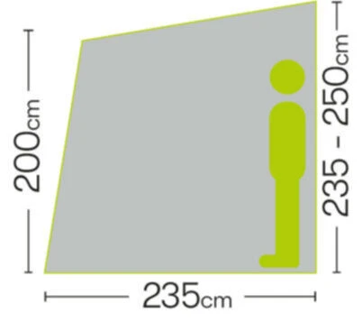 Quest Falcon 220 Poled Porch Caravan Awning (2022) 6 Quest Falcon 220 Poled Porch Caravan Awning (2022) - Image 6