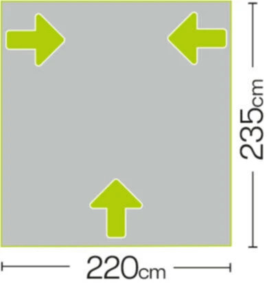 Quest Falcon 220 Poled Porch Caravan Awning (2022) 7 Quest Falcon 220 Poled Porch Caravan Awning (2022) - Image 7