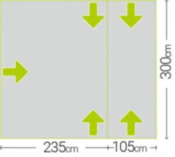 Quest Falcon Air 300 Drive Away Awning Low (180-120cm) (2022) 16 Quest Falcon Air 300 Drive Away Awning Low (180-120cm) (2022) -Outdoor World Direct a3507a 7 midsize 1