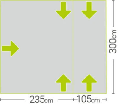 Quest Falcon Air 300 Drive Away Awning Low (180-120cm) (2022) 7 Quest Falcon Air 300 Drive Away Awning Low (180-120cm) (2022) - Image 7
