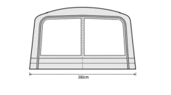 Outdoor Revolution Airedale 6.0s / 6.0se Front Porch Extension 10 Outdoor Revolution Airedale 6.0s / 6.0se Front Porch Extension -Outdoor World Direct airedale 6s se front porch extension fp 2