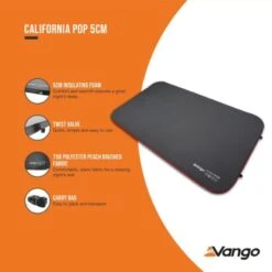 Vango California Pop 5cm Self Inflating Mattress -Outdoor World Direct california pop 5cm low res