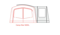 Outdoor Revolution Camp Star Side Porch (500xl, 600, 700) (2022) -Outdoor World Direct campstar side porch floorplan 3 1