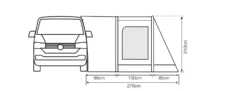 Outdoor Revolution Cayman Cona Air Driveaway Awning Low (2022) -Outdoor World Direct cayman cona air 2