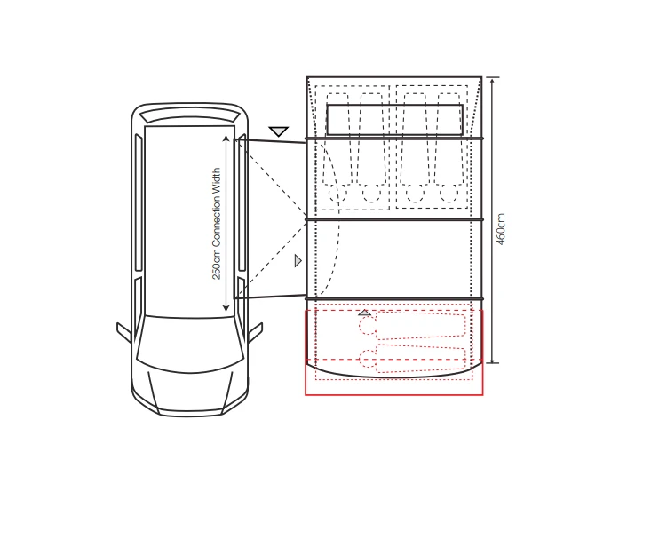 Outdoor Revolution Cayman Curl XLE F/G Low Awning (180-210cm) 4 Outdoor Revolution Cayman Curl XLE F/G Low Awning (180-210cm) - Image 4