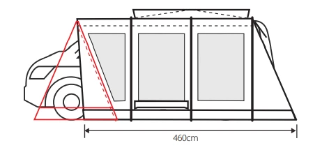 Outdoor Revolution Cayman Curl XLE F/G Low Awning (180-210cm) 5 Outdoor Revolution Cayman Curl XLE F/G Low Awning (180-210cm) - Image 5