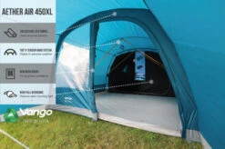 Vango Airbeam Vango Aether Air 450XL Tent (2022) -Outdoor World Direct earth collection airbeam infographics call outs5
