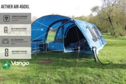 Vango Airbeam Vango Aether Air 450XL Tent (2022) -Outdoor World Direct earth collection airbeam infographics call outs6