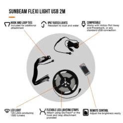 Vango Sunbeam Flexi Light 2m (USB) 8 Vango Sunbeam Flexi Light 2m (USB) -Outdoor World Direct family essentials infographicscall outs5