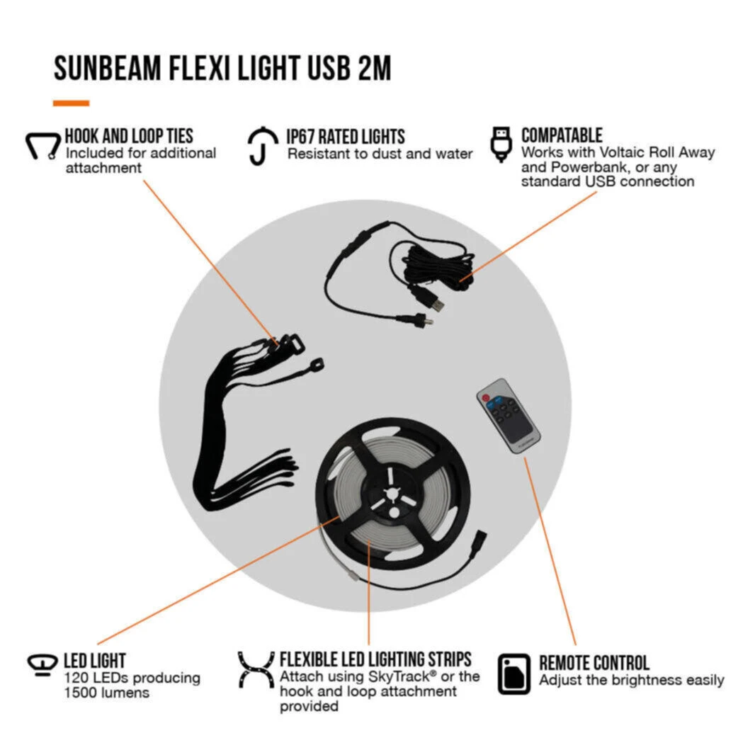 Vango Sunbeam Flexi Light 2m (USB) 4 Vango Sunbeam Flexi Light 2m (USB) - Image 4
