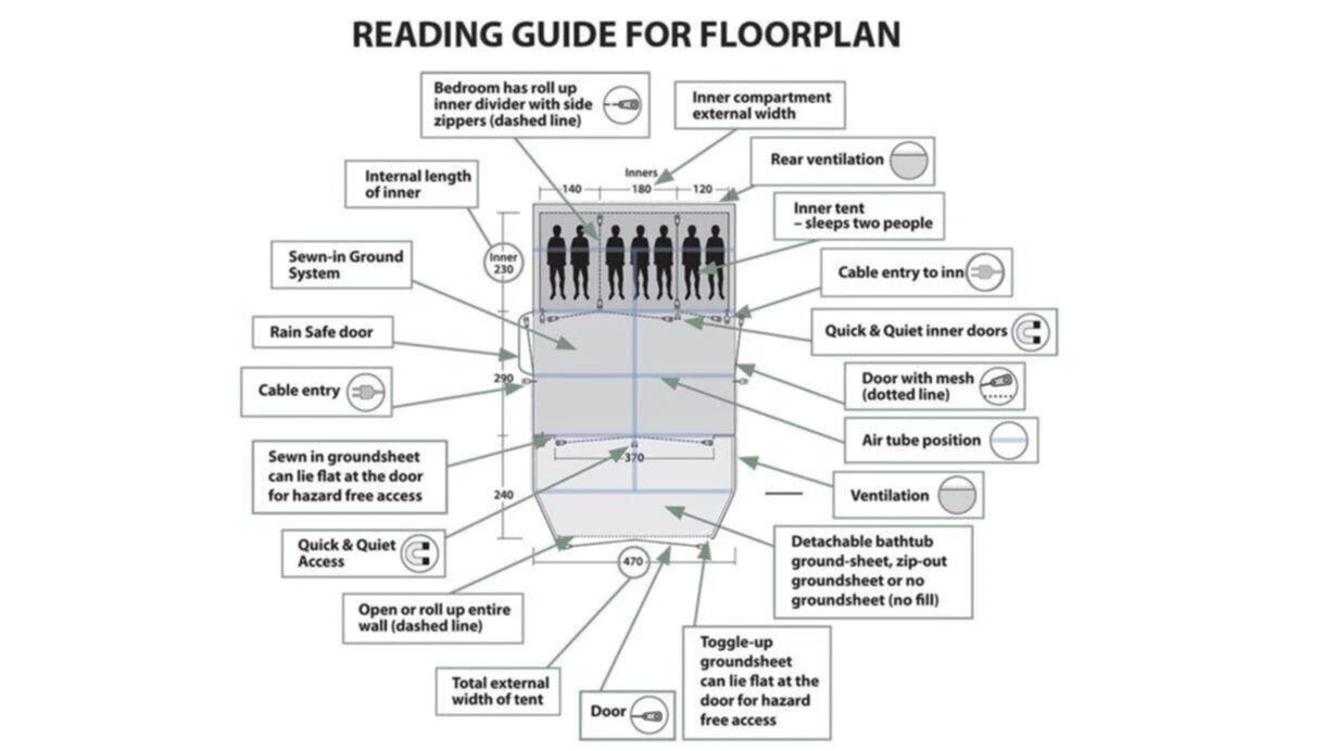 Outwell Parkdale 6PA Tent (2023) 5 Outwell Parkdale 6PA Tent (2023) - Image 5