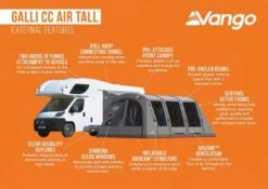 Vango Airbeam Vango Galli CC Air Tall Awning (2023) -Outdoor World Direct galli cc air tall