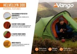 Vango Helvellyn 300 Tent (2022) -Outdoor World Direct helvellyn 3002