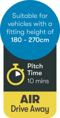 Westfield Hydra 320 Travel Smart Air Drive Away Awning (2021) -Outdoor World Direct hydra 9 midsize