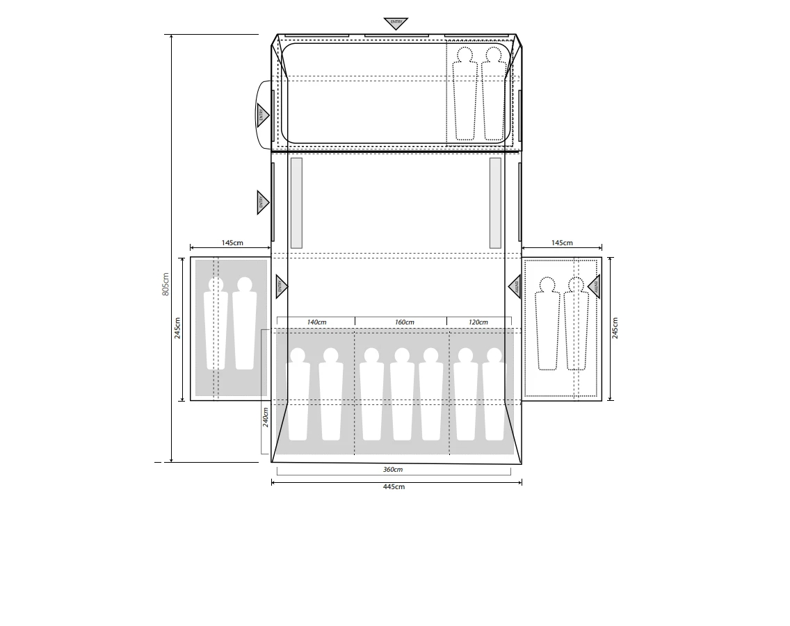Outdoor Revolution Kalahari PC 9.0DSE Tent (2022) 2 Outdoor Revolution Kalahari PC 9.0DSE Tent (2022) - Image 2
