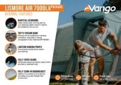 Vango Airbeam Vango Lismore Air 700DLX Tent Package (2023) 15 Vango Airbeam Vango Lismore Air 700DLX Tent Package (2023) -Outdoor World Direct lismore air 700dlx package2