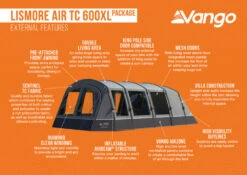Vango Airbeam Vango Lismore Air TC 600XL Tent Package (2023) 17 Vango Airbeam Vango Lismore Air TC 600XL Tent Package (2023) -Outdoor World Direct lismore air tc 600xl package