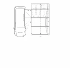 Outdoor Revolution Movelite T4E Midline Awning (220-255cm) -Outdoor World Direct movelite t4e floor1 pe