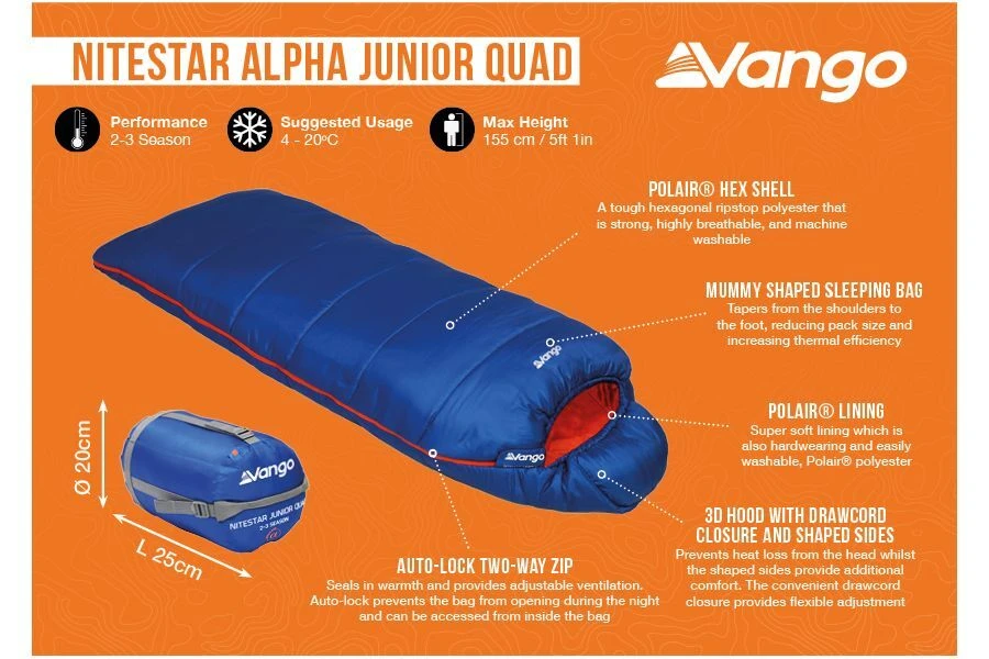 Vango Nitestar Alpha Junior Quad 2 Vango Nitestar Alpha Junior Quad - Image 2