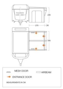 Vango Airbeam Vango Riviera Air 330 Elements ProShield Caravan Awning (2023) -Outdoor World Direct riviera 330 floorplan