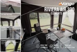 Vango Airbeam Vango Riviera Air 330 Elements ProShield Caravan Awning (2023) -Outdoor World Direct riviera air 330 eps in
